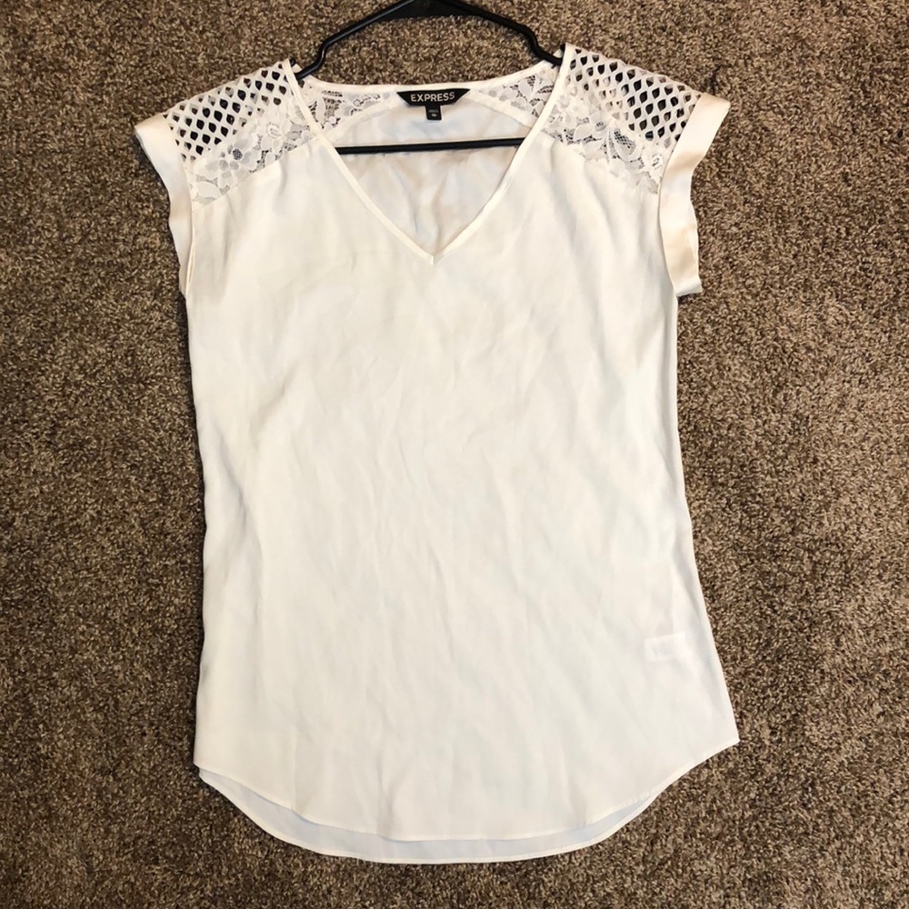 White lace blouse